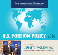 Jeffrey Morton to Present Lecture Series  on U.S. Foreign Policy