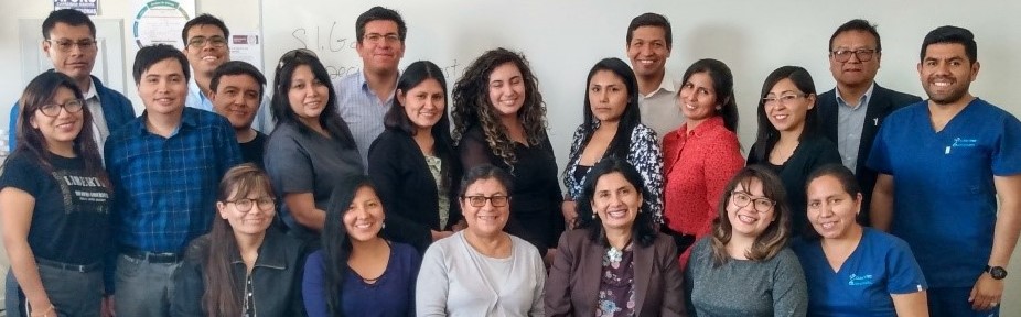 UCSM Doctoral Students and Faculty in the Health Science Programs. I am in the middle, 1st row