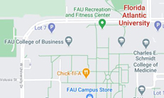 Google map of FAU Boca campus
