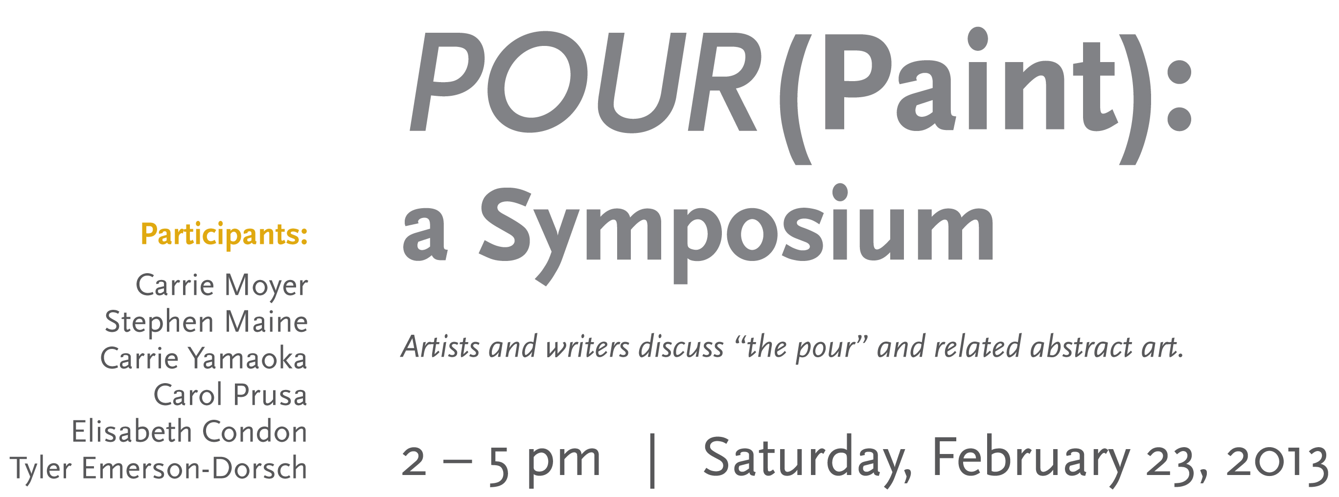 POUR symposium