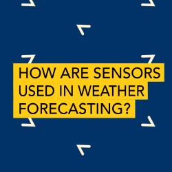 How are sensors used in weather forecasting?