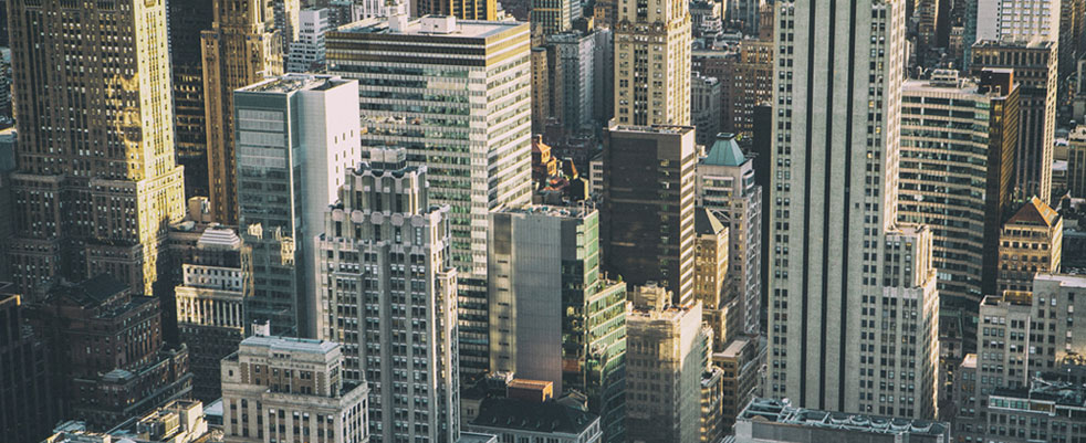 image of tall buildings in a downtown area