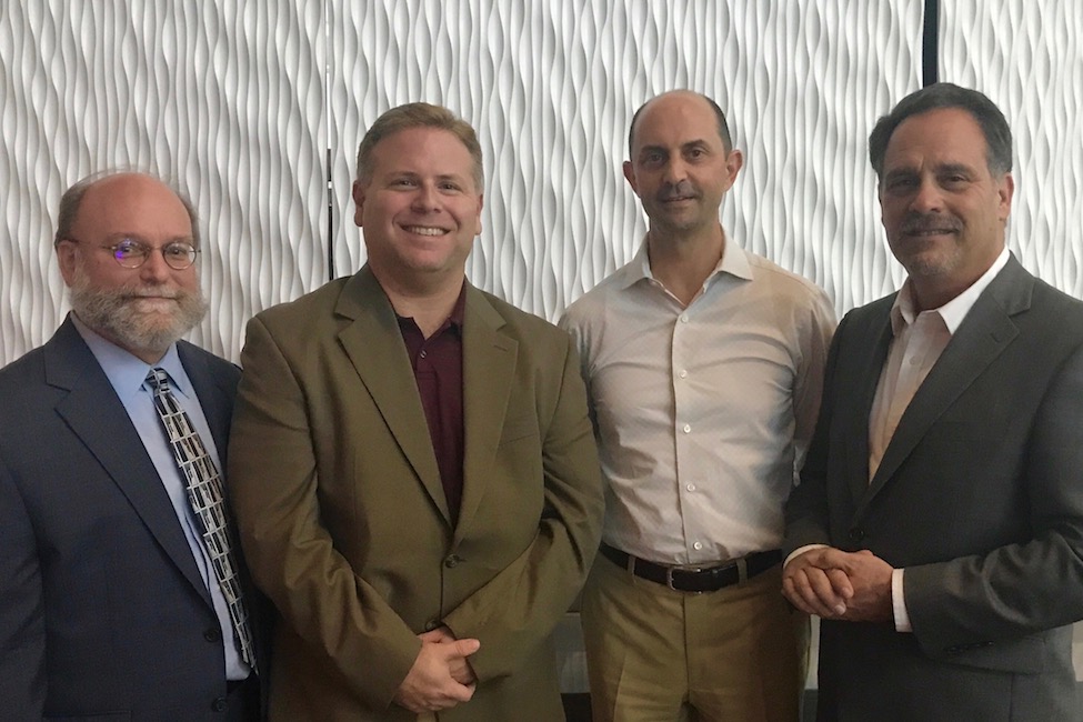 Pictured from left: George Young, Ph.D., director and associate professor in FAU’s School of Accounting; Robert Pinsker, Ph.D., associate professor in FAU’s School of Accounting; Michael Daszkal, managing partner, Daszkal Bolton LLP; Daniel M. Gropper, Ph.D., dean of FAU’s College of Business. 