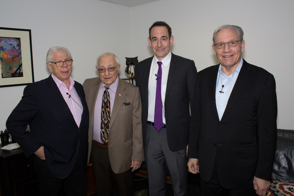 Carl Bernstein, Milton Maltz, Dr. Tim Naftali and Bob Woodward