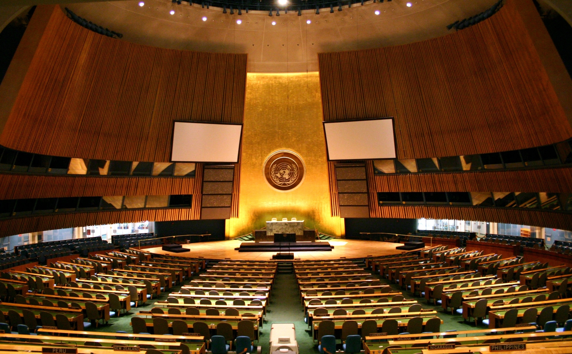 UN General Assembly hall