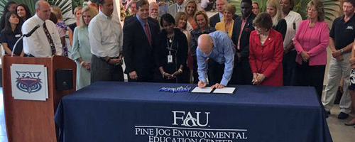 Gov. Scott Signs Legacy Florida Bill at Pine Jog