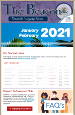 Beacon newsletter January and February 2021