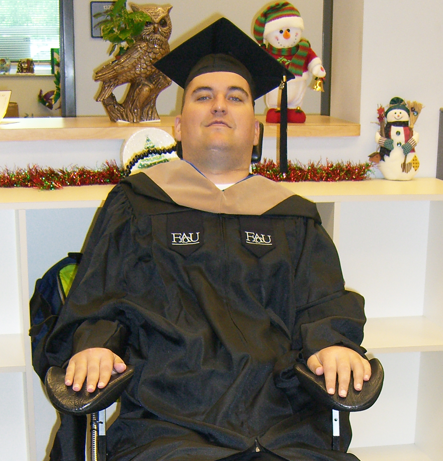 Ryan in graduation gown