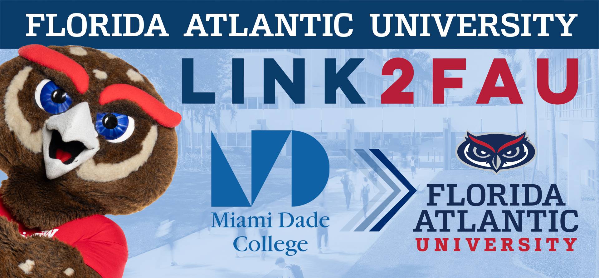Link 2 FAU broward college banner