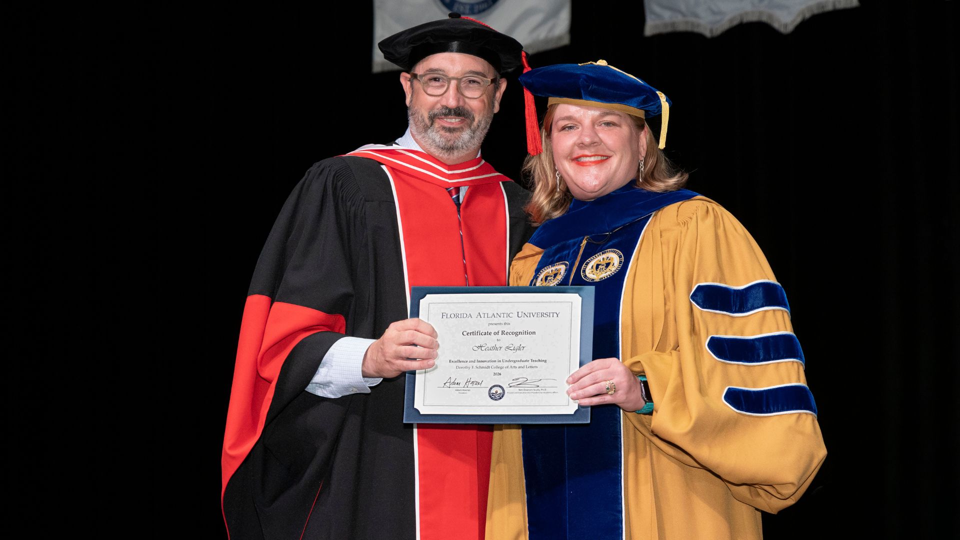 ASSISTANT PROFESSOR HEATHER LIGLER RECEIVES FAU EXCELLENCE AND INNOVATION IN UNDERGRADUATE TEACHING AWARD