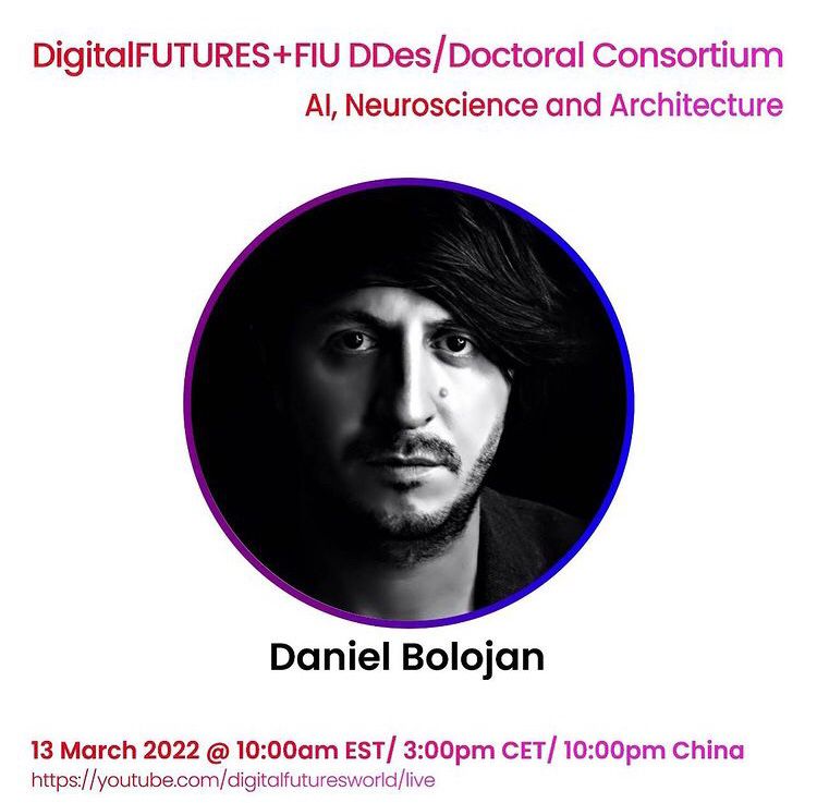 Assistant Professor, Daniel Bolojan is giving a Lecture at Doctoral Consortium AI, Neuroscience and Architecture