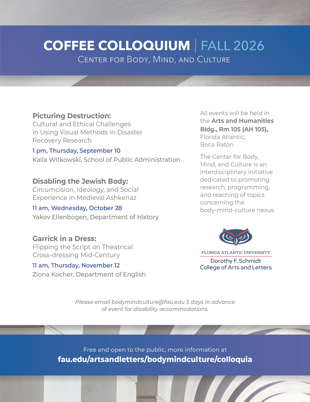 Coffee Colloquium Fall 2026