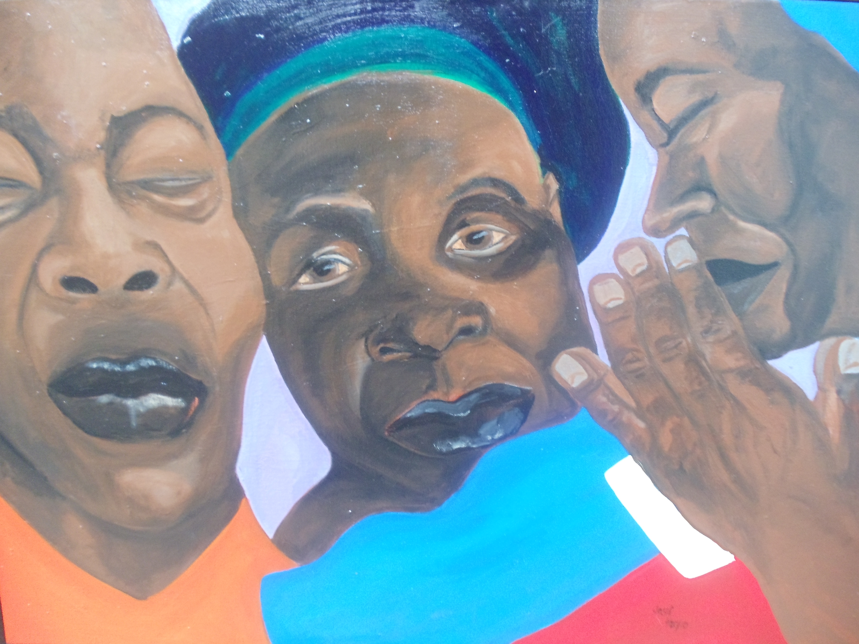 painting of haitian women