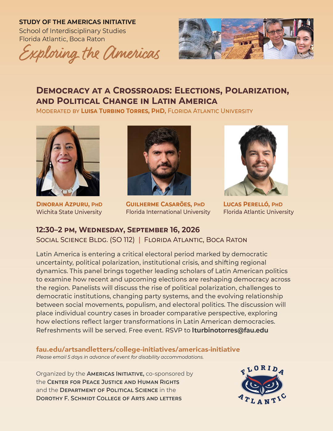 Flyer for Democracy at the Crossroads evnet