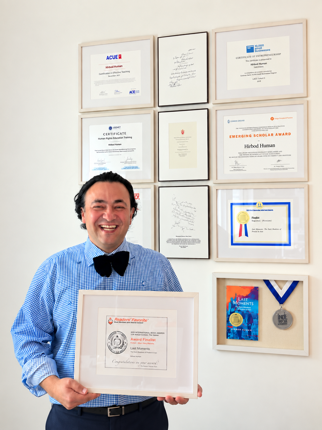 Comparative Studies PhD Student Hirbod Human Receives Second Literary Recognition for Last Moments