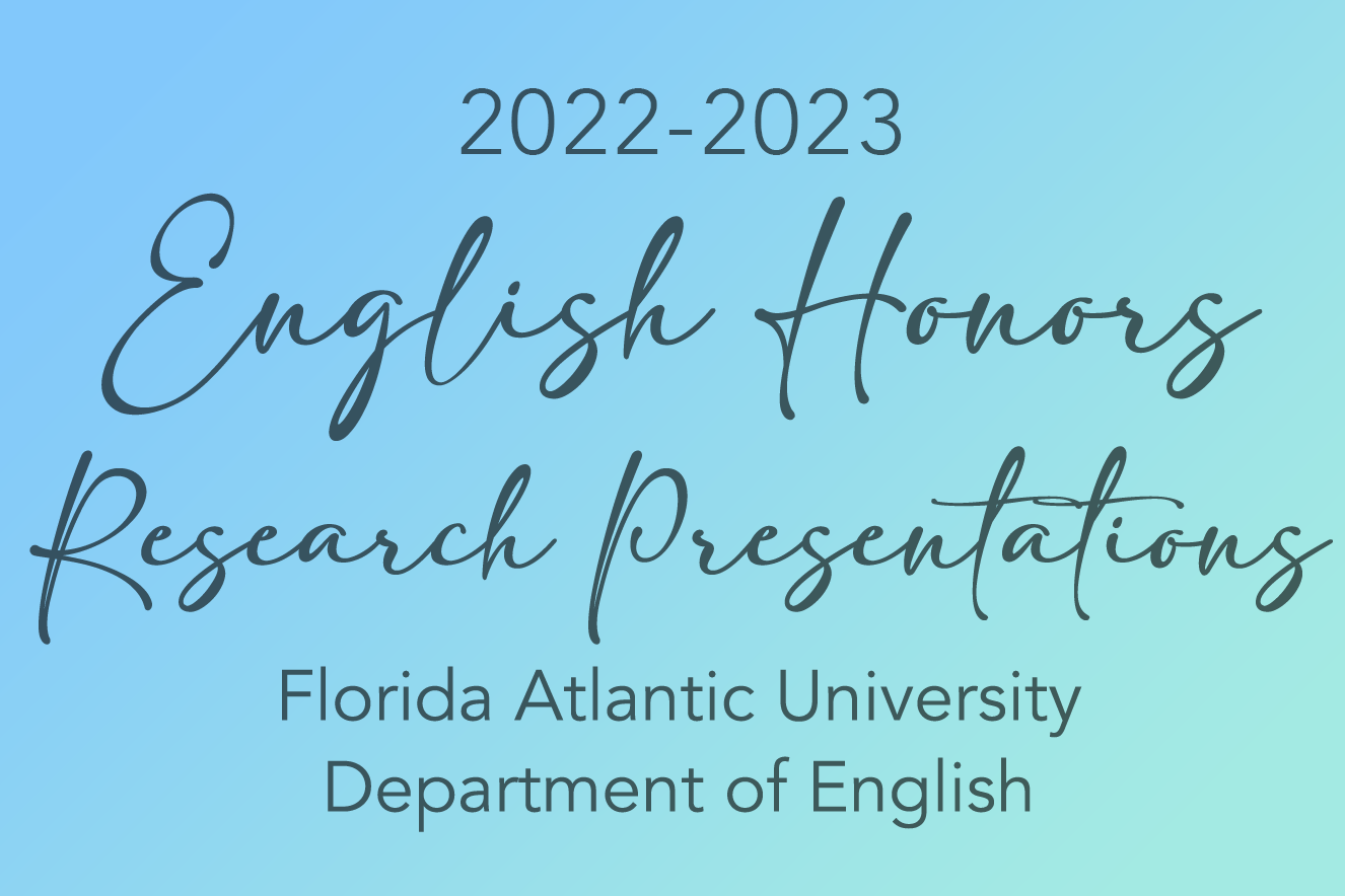 2023 Honors English Research Presentations