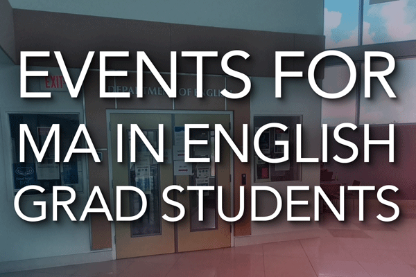 MA English Student Events