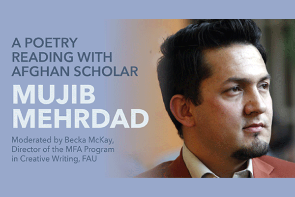 Poetry Reading with Afghan Scholar Mujib Mehrda
