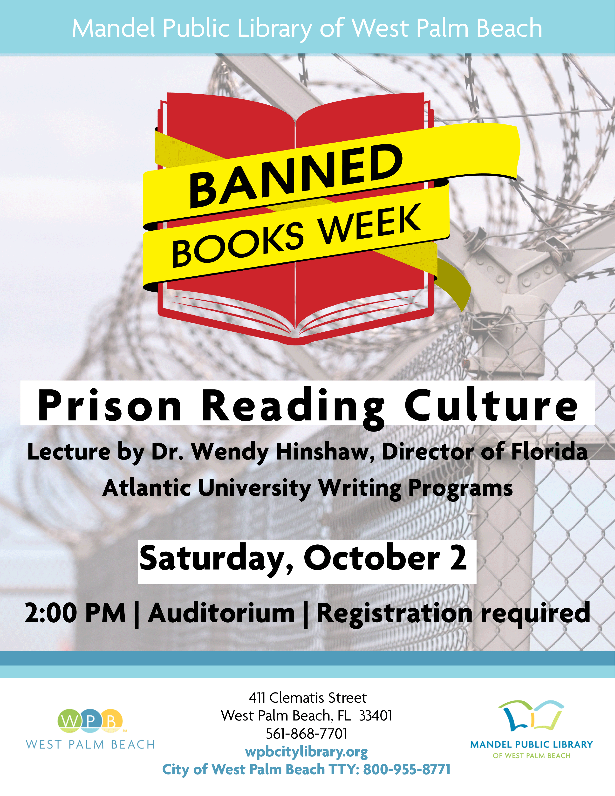 Prision Reading Culture Lecture Flyer