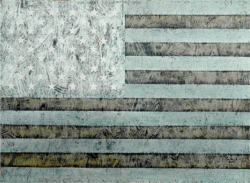 Photo of White American Flag