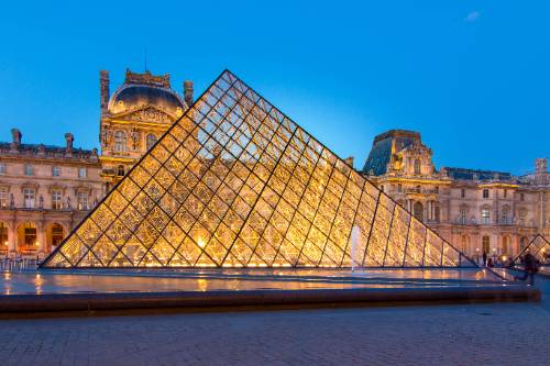 This is a picture of the Musée du Louvre in Paris, France.