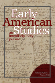 Journal Cover for Early American Studies