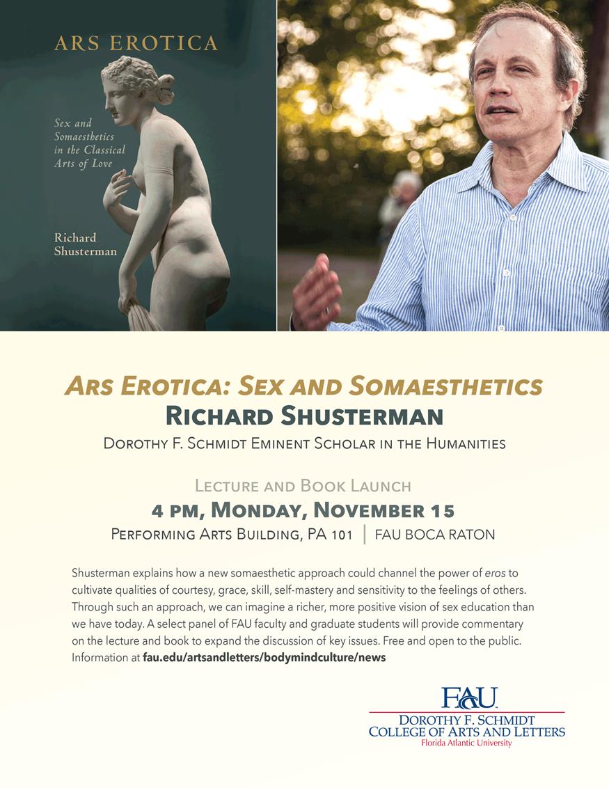 Ars Erotica Lecture Announcement