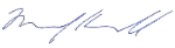 Michael J. Horswell Signature