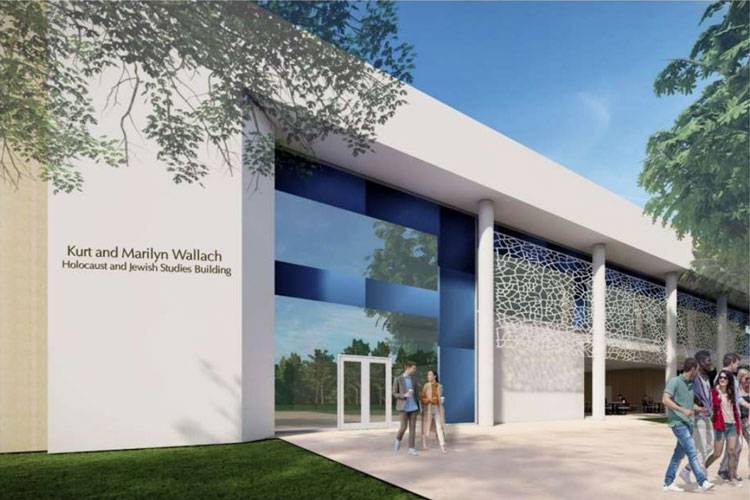 Rendering of the Kurt and Marilyn Wallach Holocaust and Jewish Studies Building