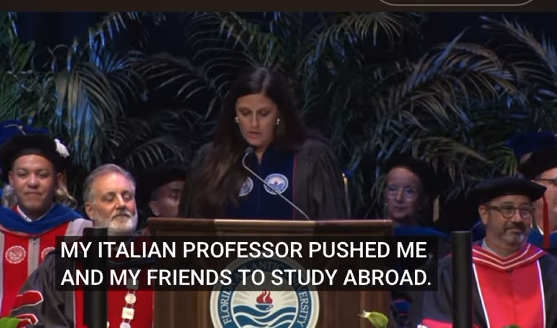 Anna Alexopoulos Farrar Commencement speech
