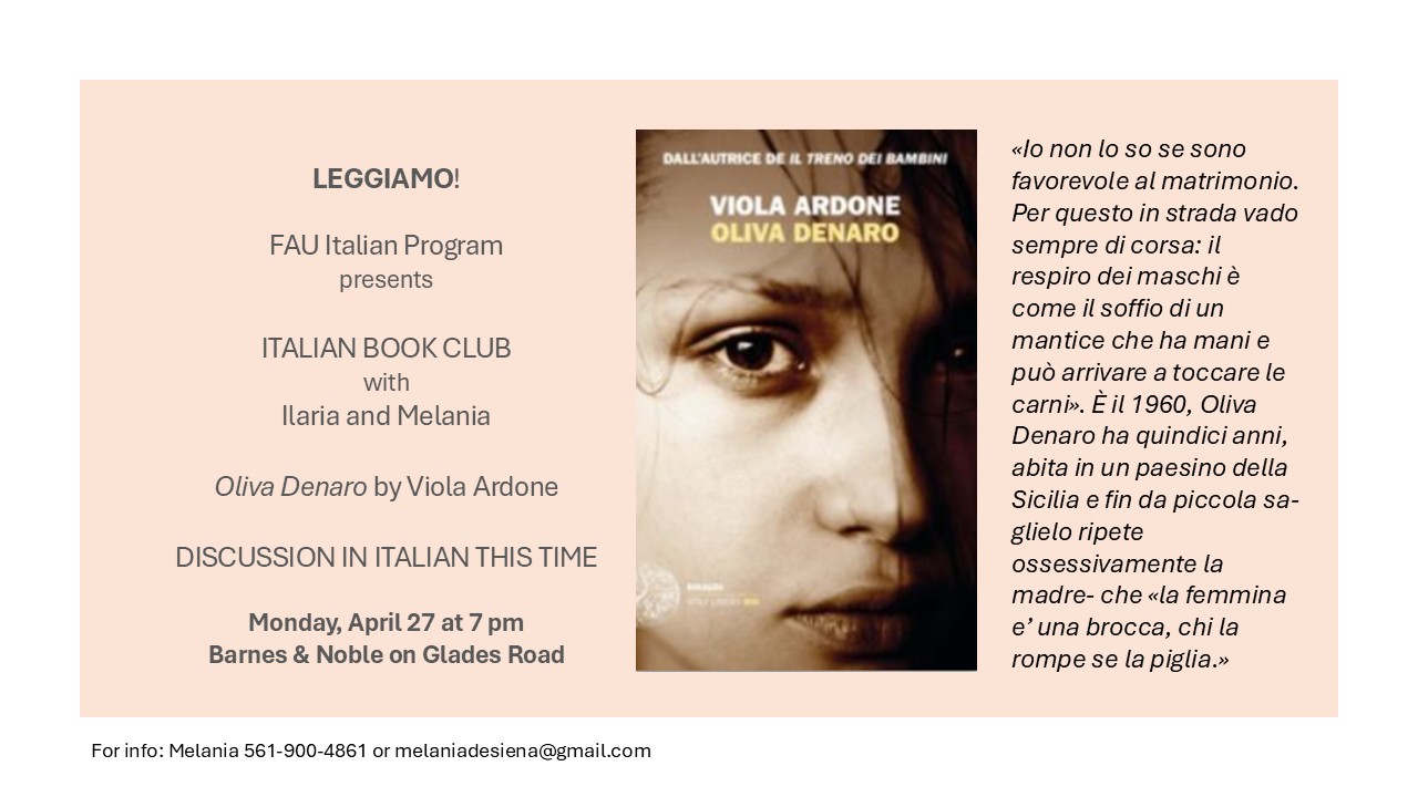 oliva denaro bookclub