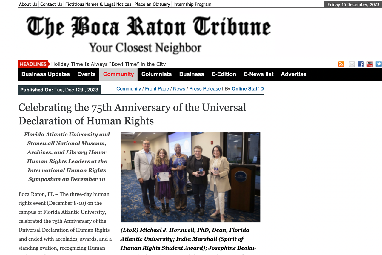 The Boca Raton Tribune