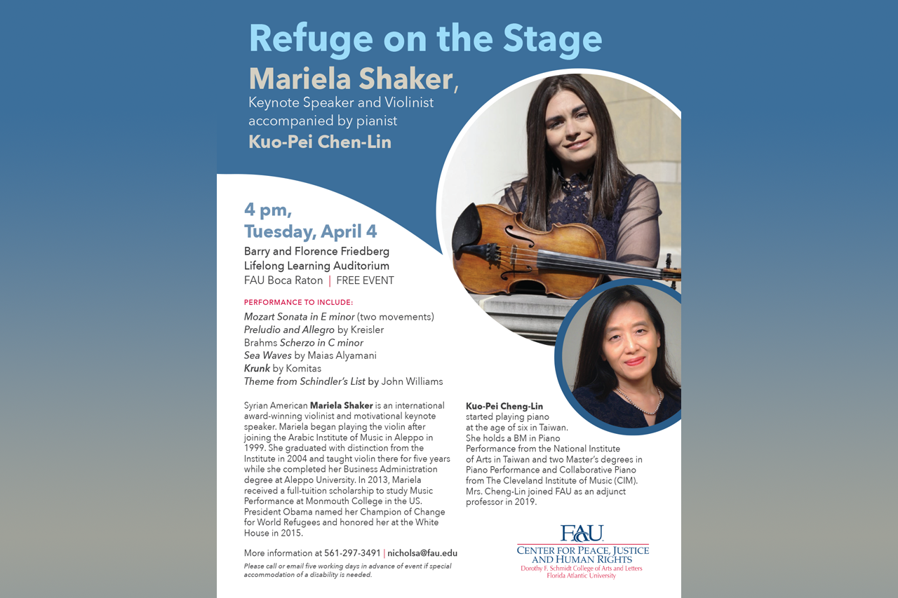 Refuge on the Stage - Keynote and Musical Performance