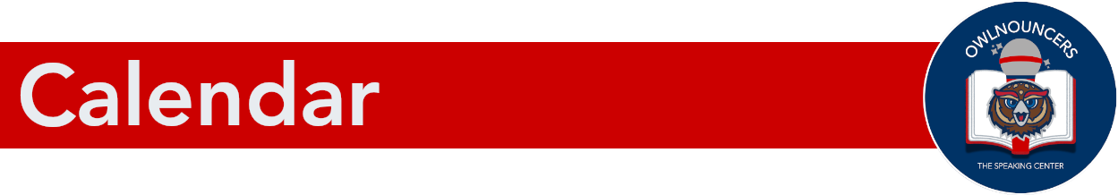 calendar page banner 