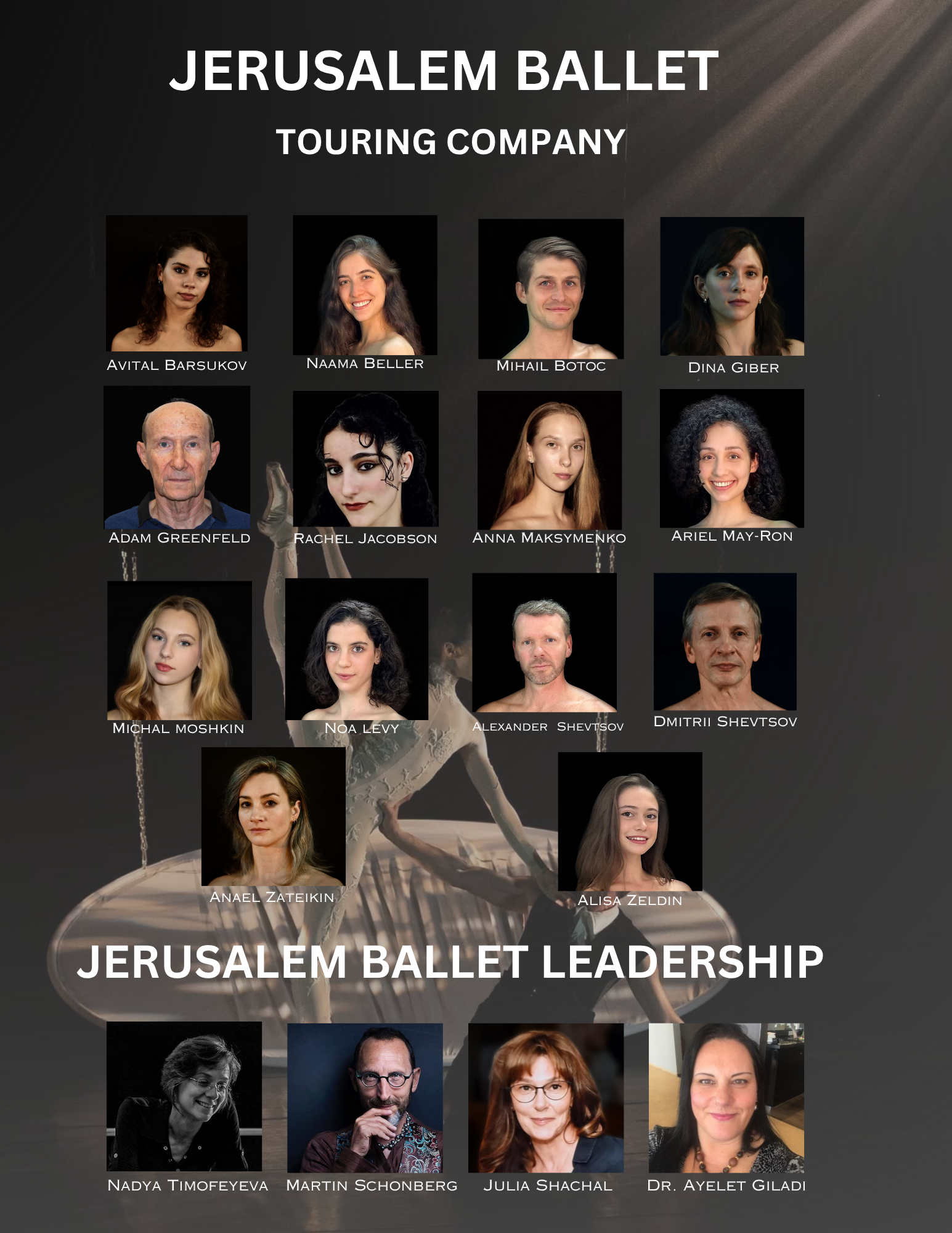 jerusalem ballet headshots