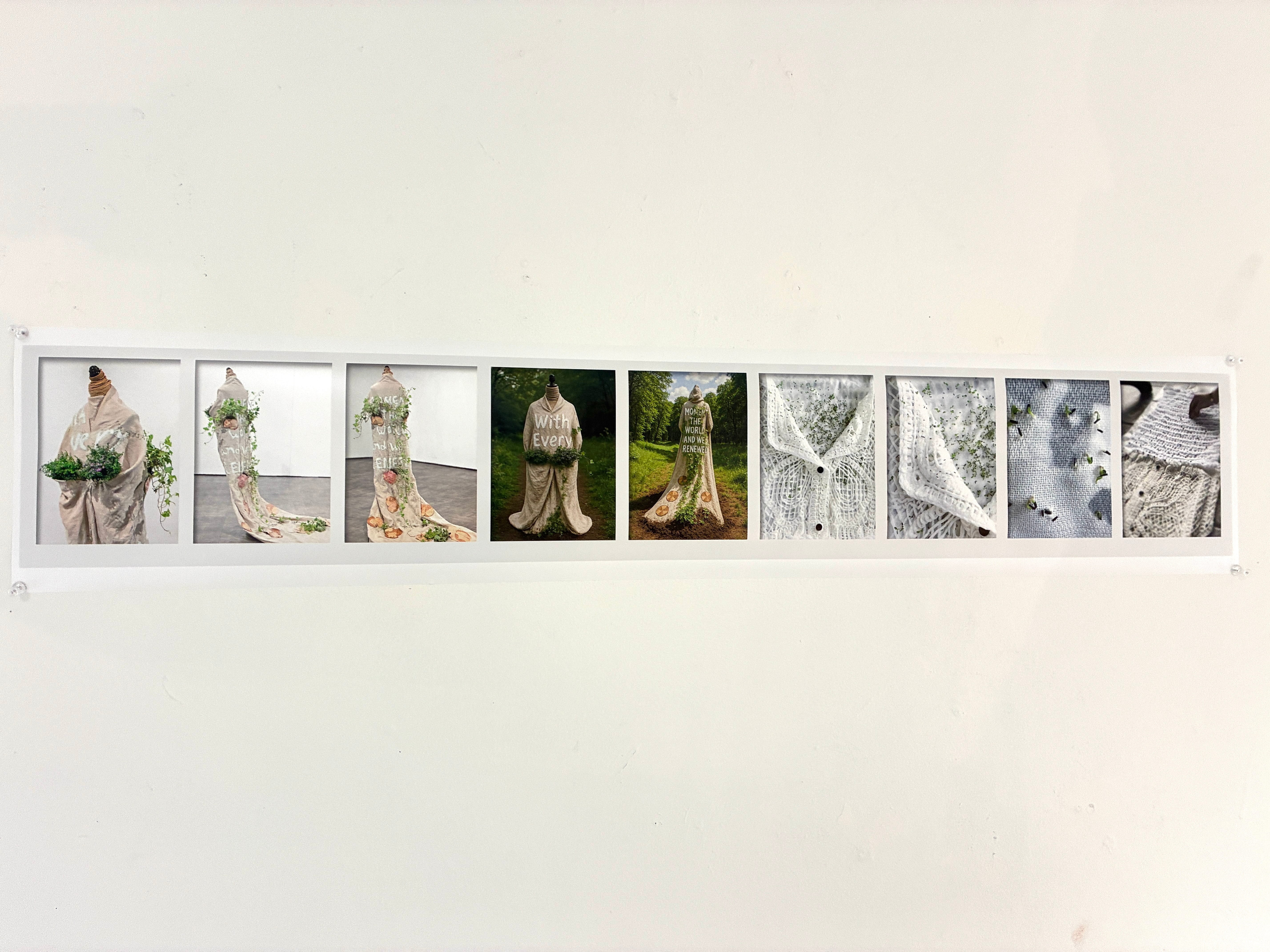 framed pictures of dresses and designs