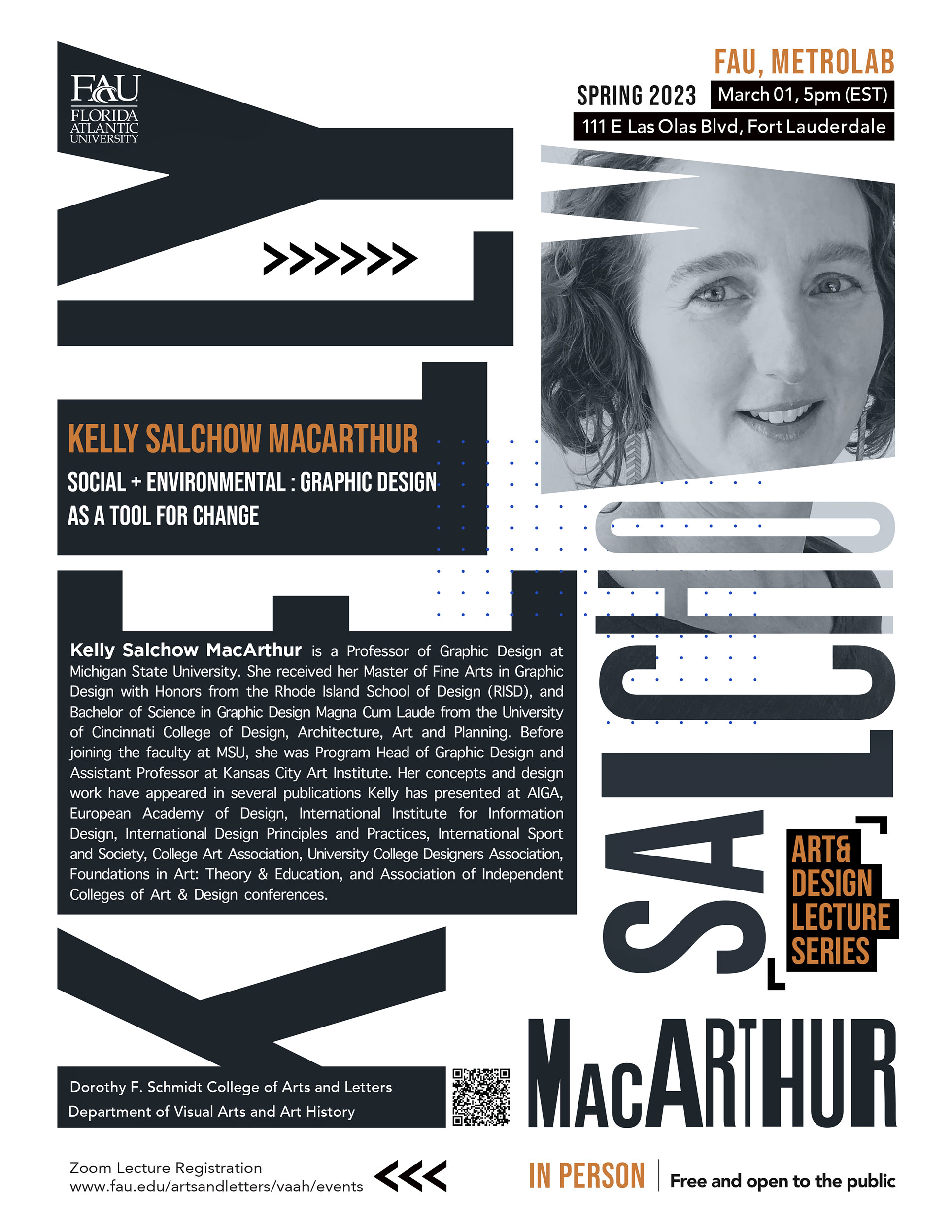 Kelly Salchow MacArther Event Poster