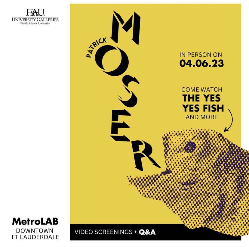 Patrick Moser Artist talk Flyer