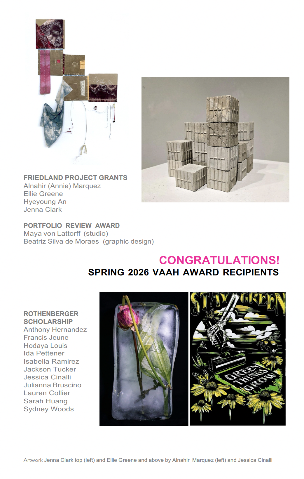 Spring 2026 Awardees