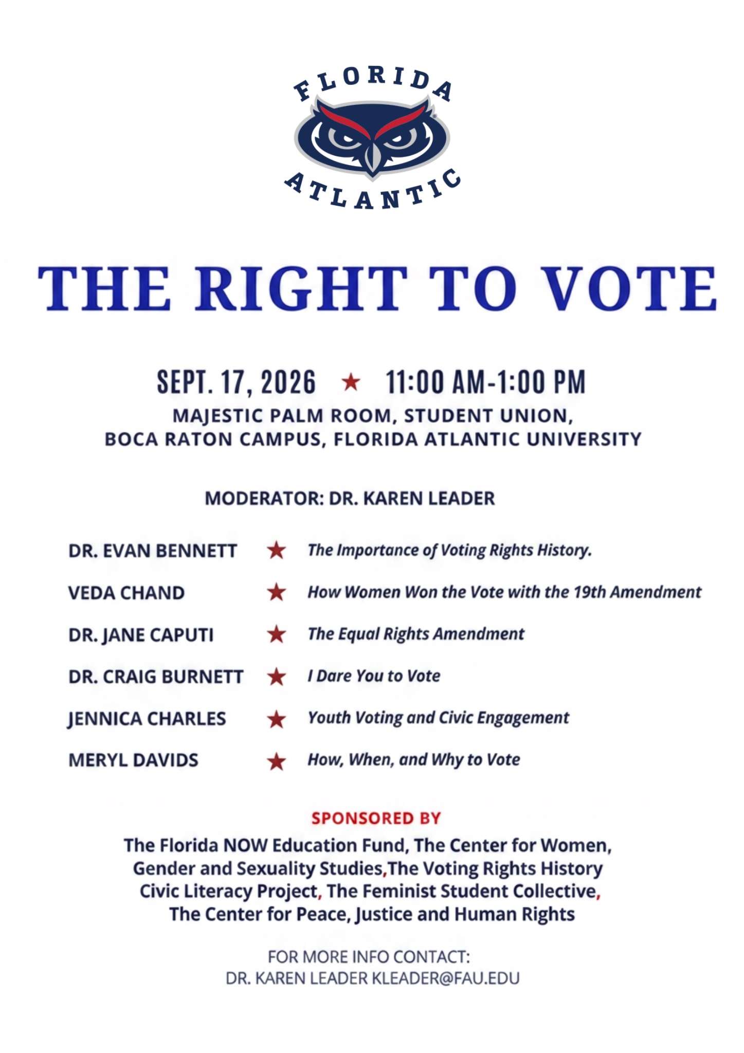 Flyer advertising Right to Vote event on September 17, 2026
