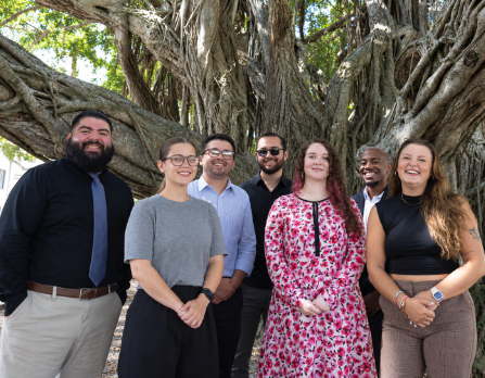 Left to Right: Juan Alas, Carla Delgado, Omar Rodriguez, Andrew Goldbaum, Katherine Willis, Michael Robinson, and Anna Cook