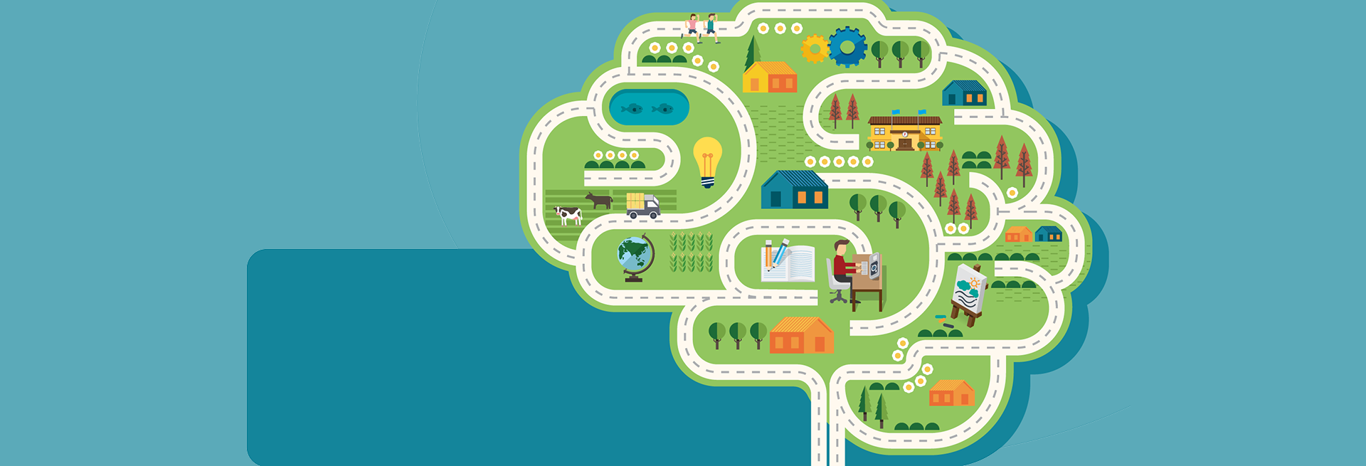 Neighborhood Map for the Aging Brain