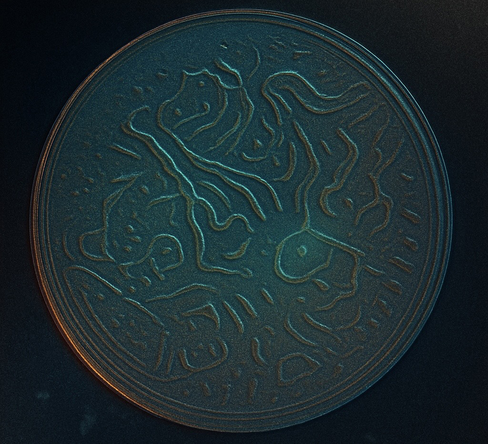 photography by Hussam Alshareef, Ph.D.; C. elegans nematodes in agar