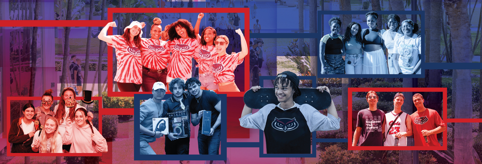 Red and Blue Weeks - A group of students