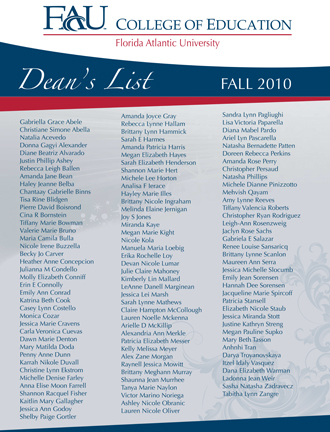 Fall 2010 Dean's List