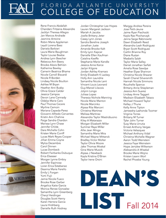 Fall 2014 Dean's List