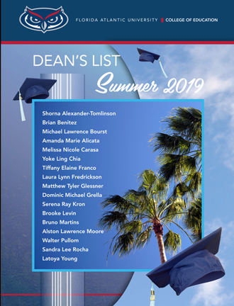 Summer 2019 Dean's List