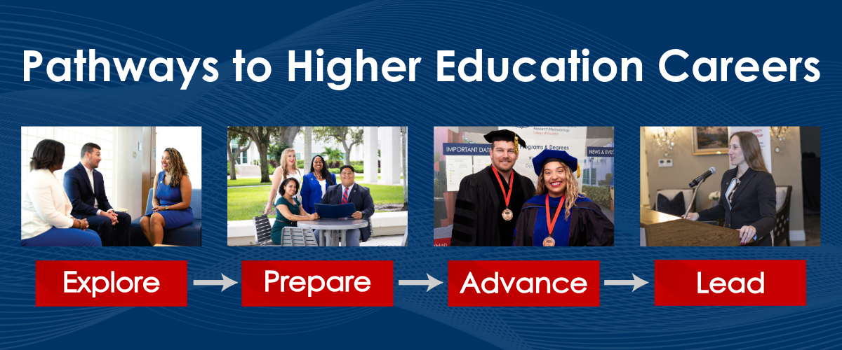 Pathways to Higher Education Careers header