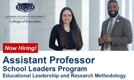 Now Hiring - Assistant Professor - School Leaders Program - Educational Leadership and Research Methodology.
