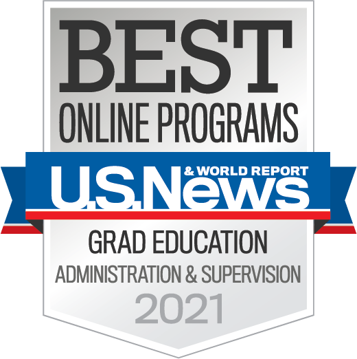 U.S. News Best Online Programs - Grtad Education - Administration & Supervision 2021